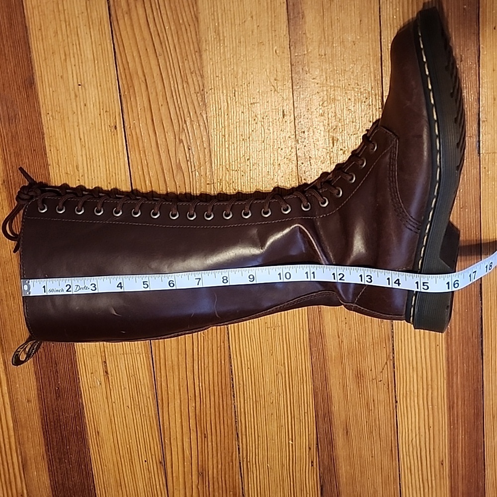 Dr. Martens 1B60 Bex Leather Pisa Lace-Up 20-Eyelet Knee-High Boots Size 8 - Picture 16 of 16